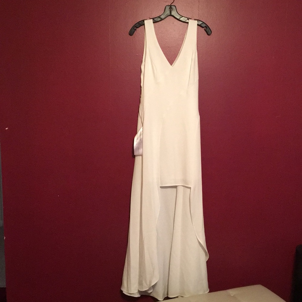 BCBG white gown